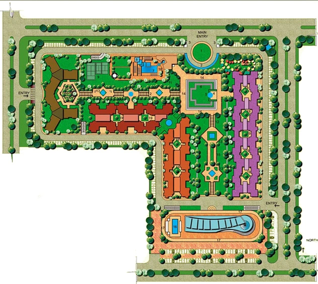 Master Plan of ABA Orange County Platinum Condos in Indirapuram, Ghaziabad - Image 231144